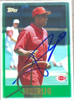 Jose Rijo Signed 1997 Topps Baseball Card - Cincinnati Reds - PastPros