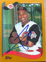Jose Rijo Signed 2002 Topps Baseball Card - Cincinnati Reds