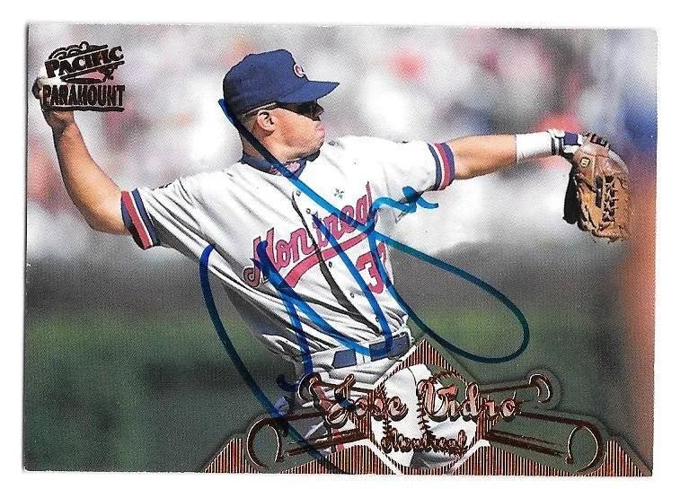 Jose Vidro Signed 1998 Pacific Paramount Baseball Card - Montreal Expos