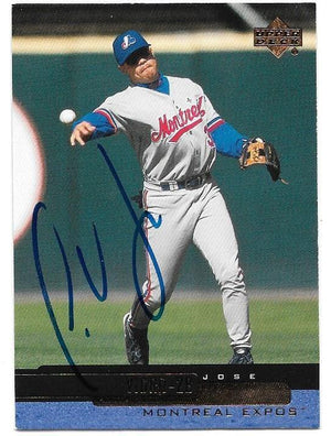 Jose Vidro Signed 2000 Upper Deck Baseball Card - Montreal Expos - PastPros