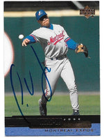 Jose Vidro Signed 2000 Upper Deck Baseball Card - Montreal Expos - PastPros