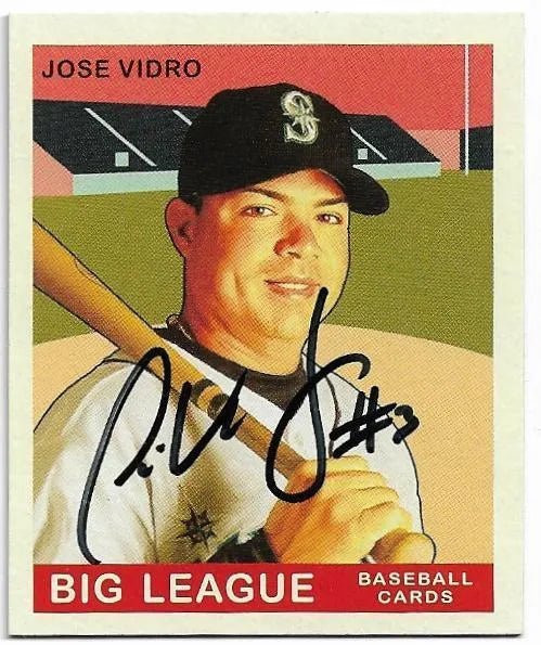 Jose Vidro Signed 2007 Upper Deck Goudey Baseball Card - Seattle Mariners