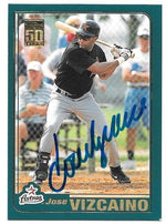 Jose Vizcaino Signed 2001 Topps Baseball Card - Houston Astros