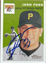 Josh Fogg Signed 2003 Topps Heritage Baseball Card - Pittsburgh Pirates - PastPros