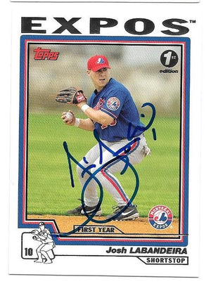 Josh Labandeira 2004 Topps Baseball Card - Montreal Expos - PastPros