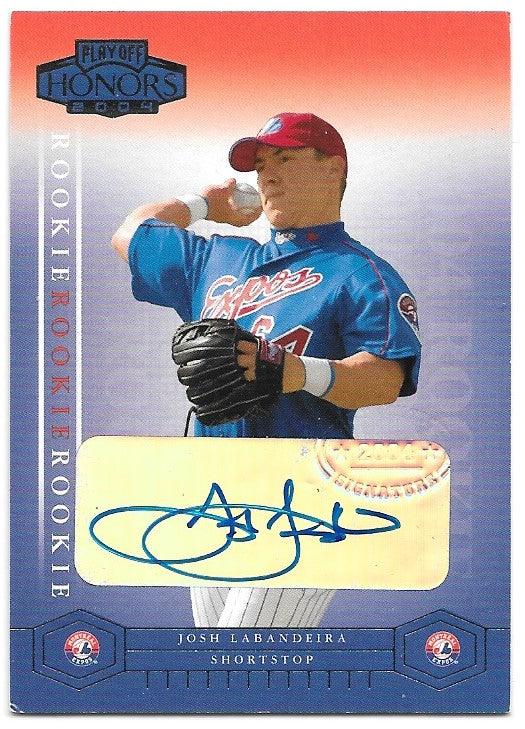 Josh Labandeira Signed 2004 Playoff Honors Baseball Card - Montreal Expos - PastPros