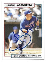 Josh Labandeira Signed 2005 Topps Bazooka Baseball Card - Montreal Expos