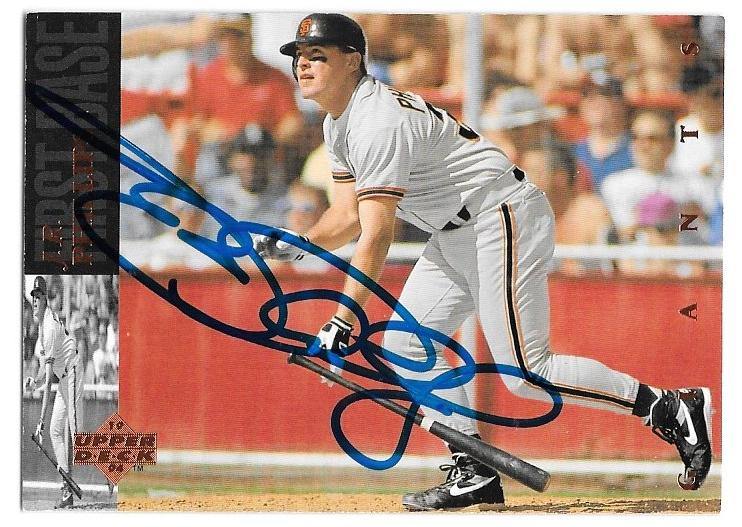 JR Phillips Signed 1994 Upper Deck Baseball Card - San Francisco Giants - PastPros