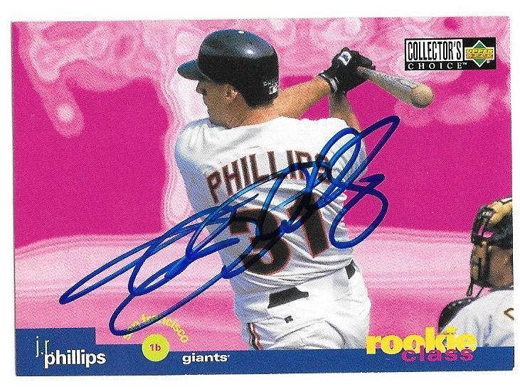 JR Phillips Signed 1995 Collector's Choice SE Baseball Card - San Francisco Giants - PastPros