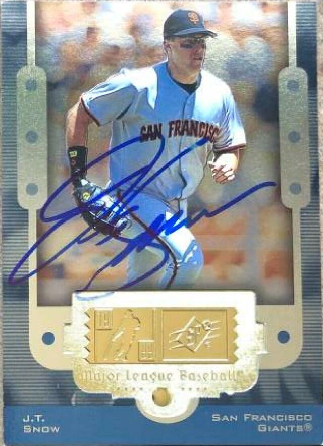 JR Phillips Signed 1999 SPx Baseball Card - San Francisco Giants - PastPros