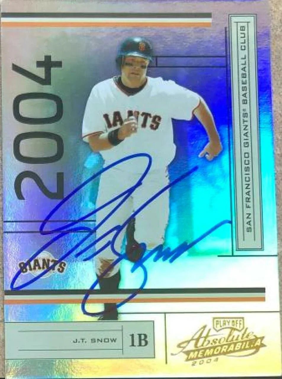 JR Phillips Signed 2004 Playoff Absolute Memorabilia Baseball Card - San Francisco Giants