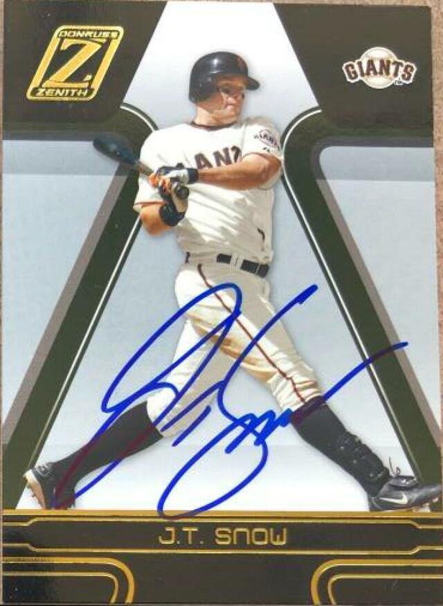 JR Phillips Signed 2005 Donruss Zenith Baseball Card - San Francisco Giants - PastPros