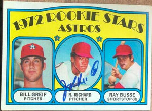 JR Richard Signed 1972 Topps Baseball Card - Houston Astros - PastPros