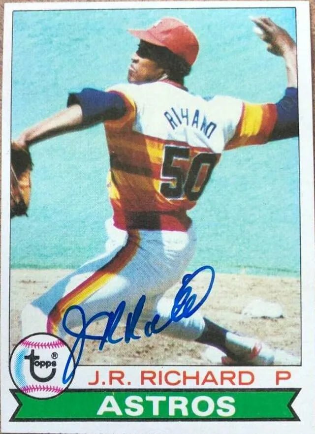 JR Richard Signed 1979 Topps Baseball Card - Houston Astros