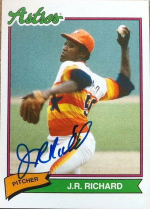 JR Richard Signed 2020 Topps Super 70s Sports Baseball Card - Houston Astros - PastPros