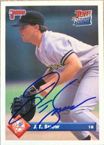 JT Snow Signed 1993 Donruss Baseball Card - New York Yankees