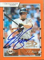 JT Snow Signed 2001 Donruss Baseball Card - San Francisco Giants