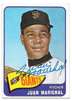 Juan Marichal Signed 1965 Topps Baseball Card - San Francisco Giants - PastPros