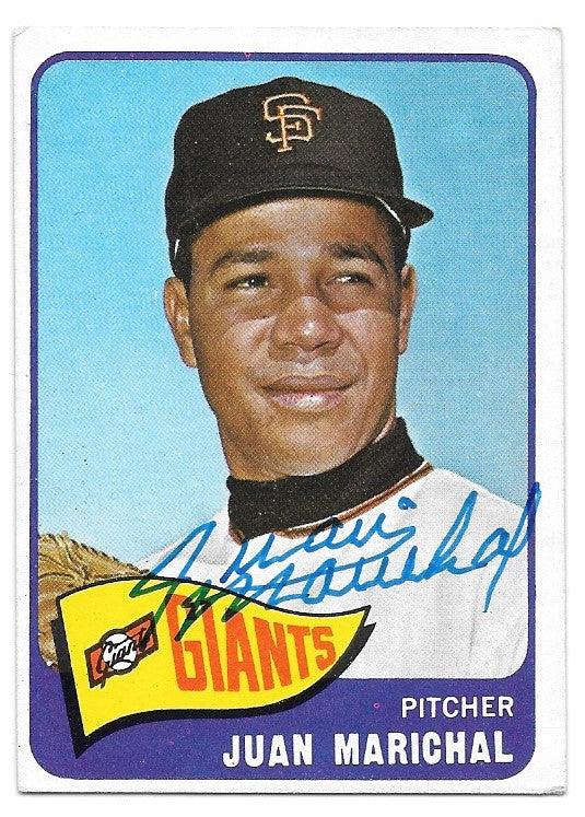 Juan Marichal Signed 1965 Topps Baseball Card - San Francisco Giants - PastPros
