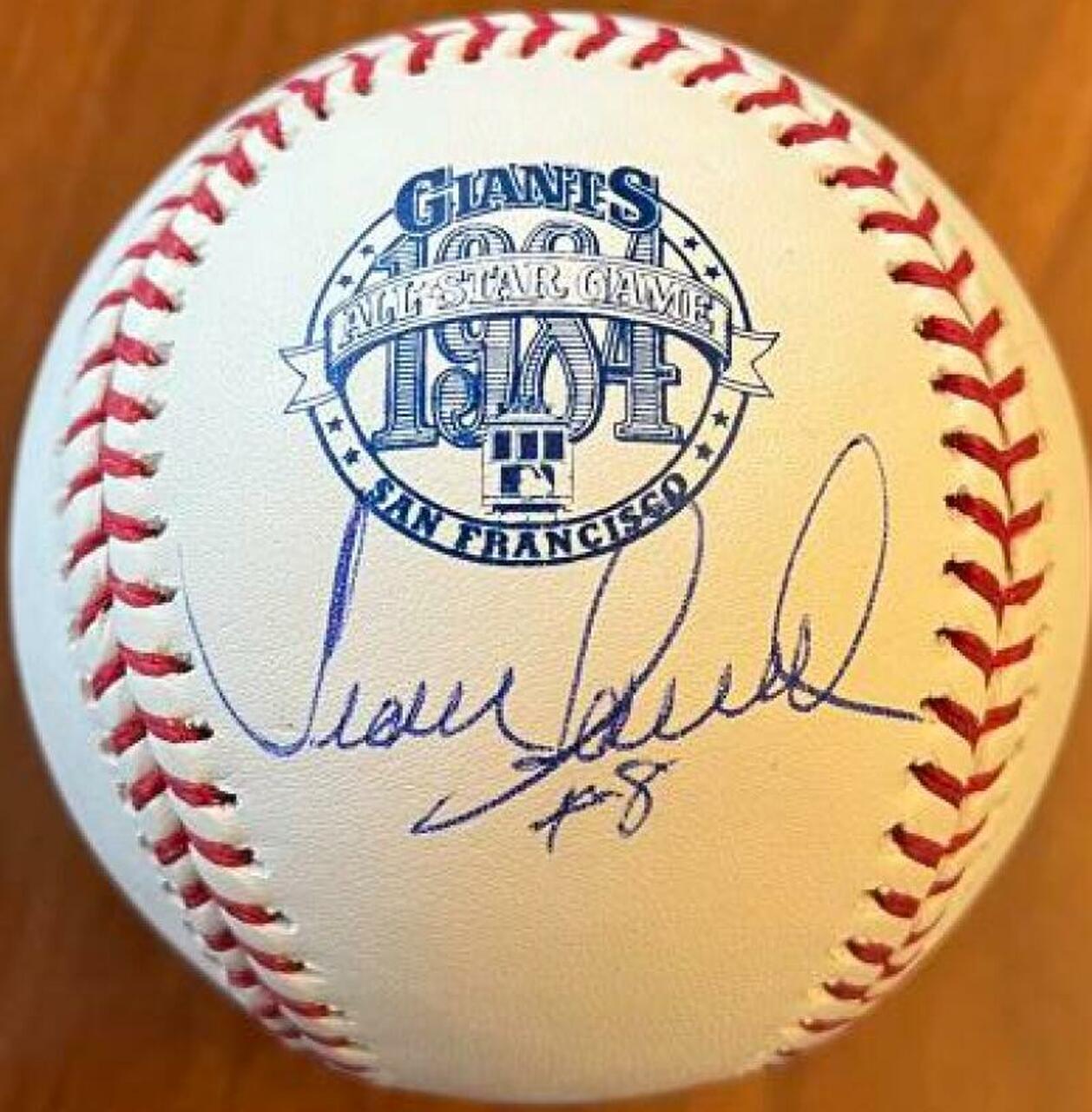 Juan Samuel Signed Rawlings Official 1984 All-Star Game Baseball - PastPros
