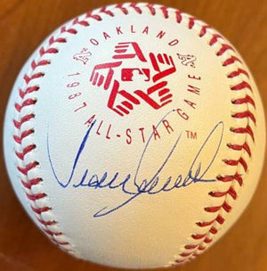 Juan Samuel Signed Rawlings Official 1987 All-Star Game Baseball - PastPros