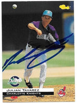 Julian Tavarez Signed 1994 Classic Baseball Card - Charlotte Knights