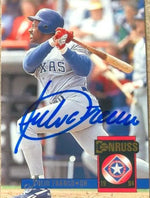 Julio Franco Signed 1994 Donruss Baseball Card - Texas Rangers