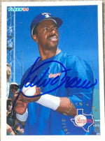 Julio Franco Signed 1994 Fleer Baseball Card - Texas Rangers