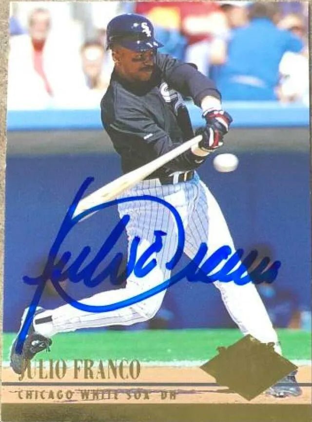 Julio Franco Signed 1994 Fleer Ultra Baseball Card - Chicago White Sox