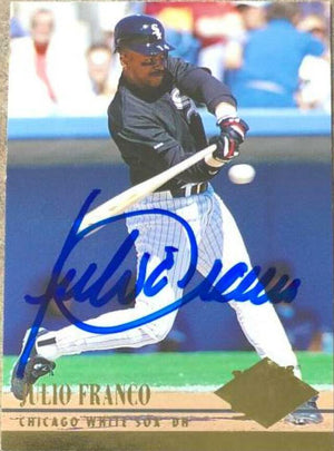 Julio Franco Signed 1994 Fleer Ultra Baseball Card - Chicago White Sox - PastPros