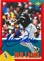 Julio Franco Signed 1994 Score Rookie & Traded Baseball Card - Chicago White Sox - PastPros