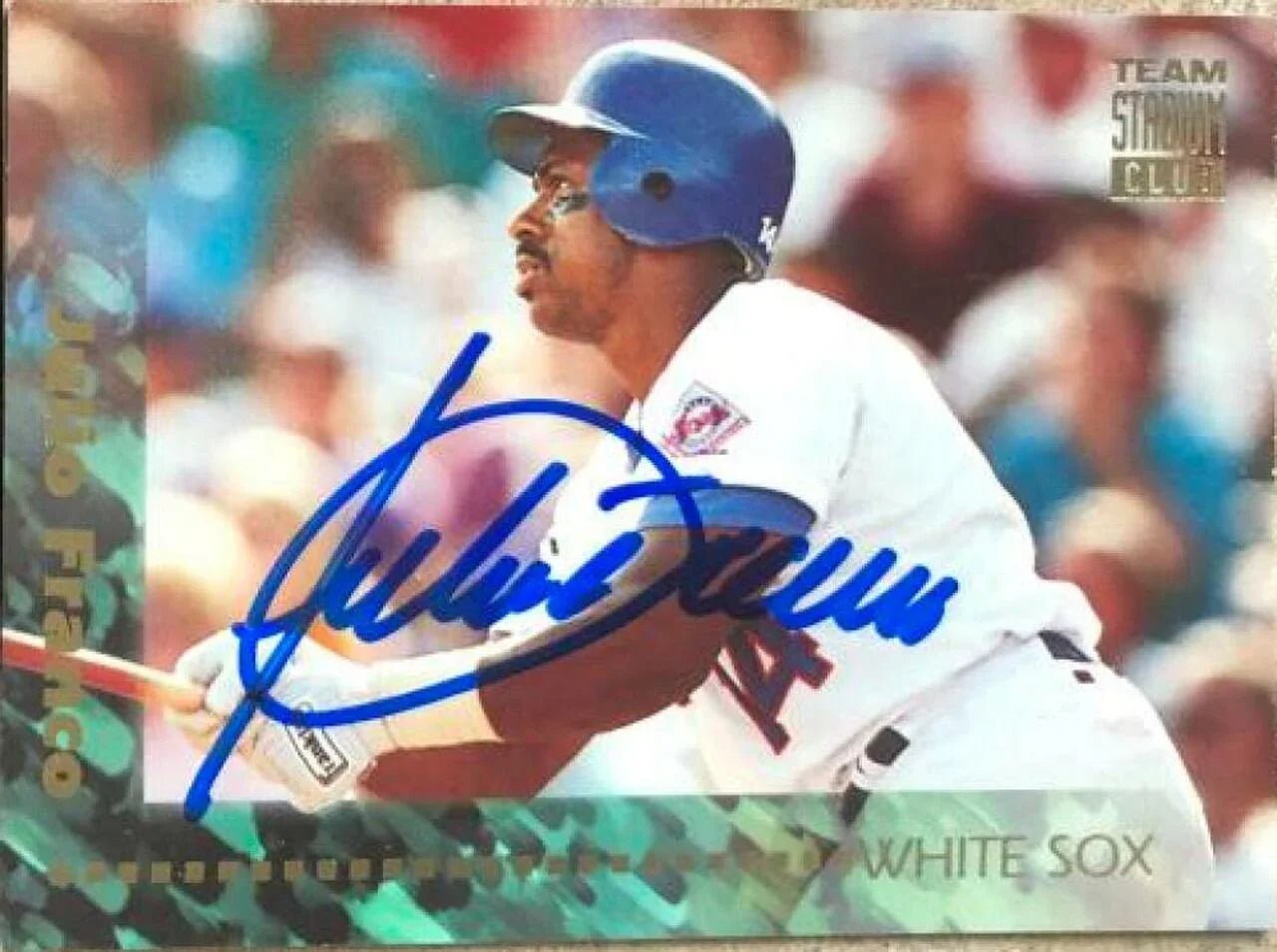 Julio Franco Signed 1994 Stadium Club Team Baseball Card - Texas Rangers