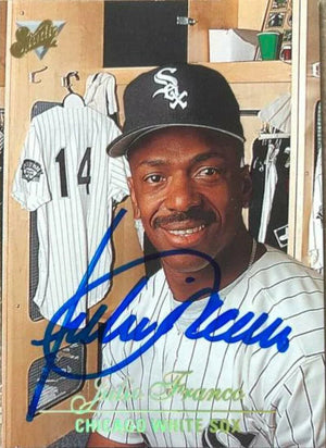 Julio Franco Signed 1994 Studio Baseball Card - Chicago White Sox