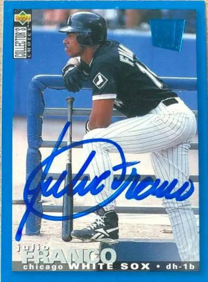Julio Franco Signed 1995 Collector's Choice SE Baseball Card - Chicago White Sox