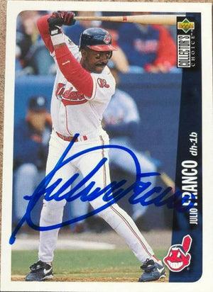 Julio Franco Signed 1996 Collector's Choice Baseball Card - Cleveland Indians