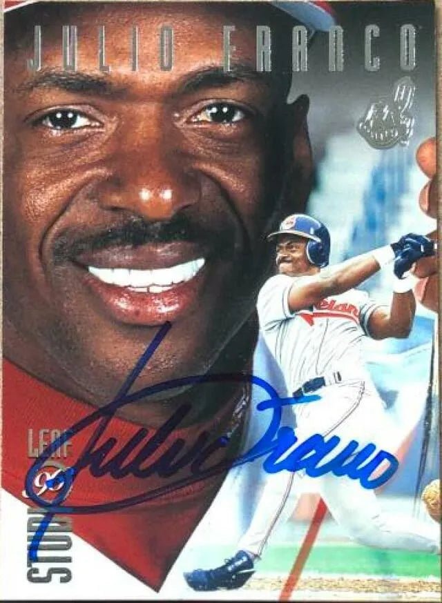 Julio Franco Signed 1996 Studio Baseball Card - Cleveland Indians