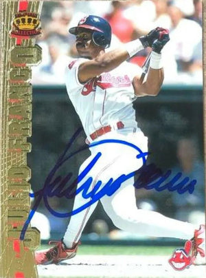 Julio Franco Signed 1997 Pacific Baseball Card - Cleveland Indians