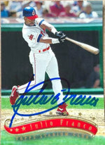 Julio Franco Signed 1997 Stadium Club Baseball Card - Cleveland Indians