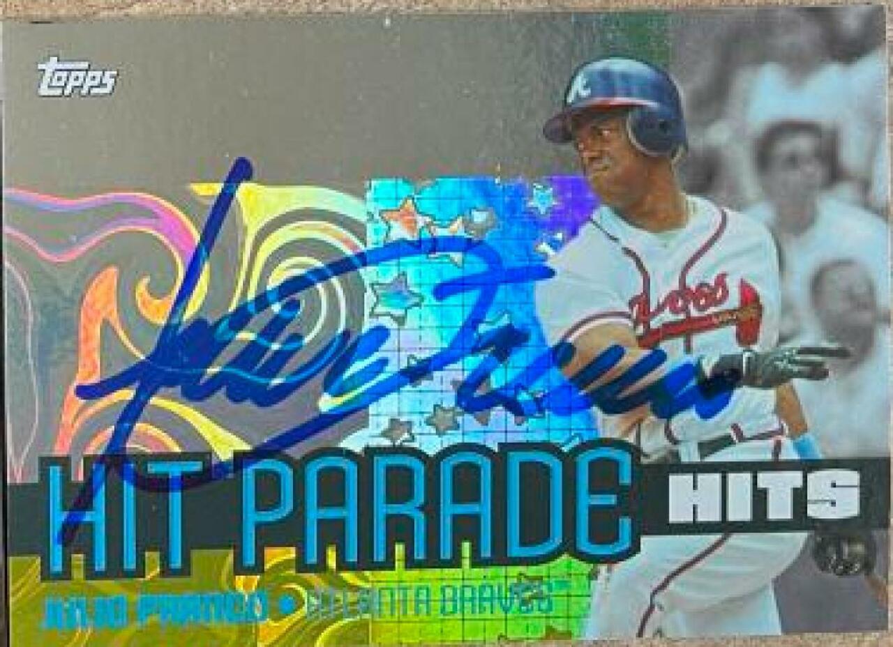Julio Franco Signed 2005 Topps Hit Parade Baseball Card - Atlanta Braves - PastPros