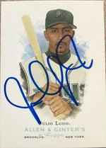 Julio Lugo Signed 2006 Allen & Ginter Baseball Card - Tampa Bay Rays - PastPros