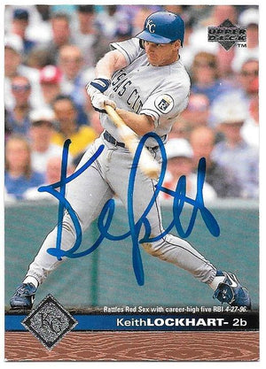 Keith Lockhart Signed 1997 Upper Deck Baseball Card - Kansas City Royals - PastPros