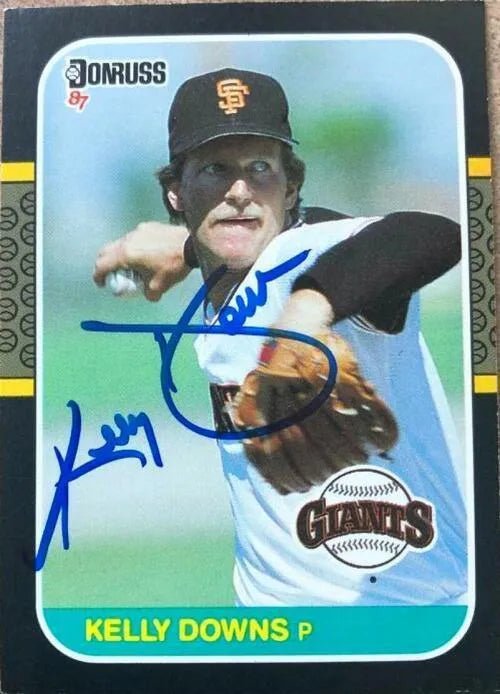 Kelly Downs Signed 1987 Donruss Baseball Card - San Francisco Giants