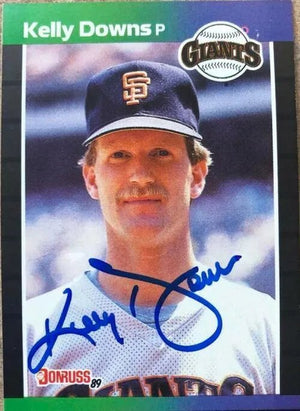 Kelly Downs Signed 1989 Donruss Baseball Card - San Francisco Giants