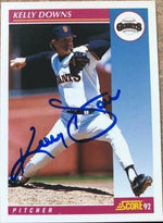 Kelly Downs Signed 1992 Score Baseball Card - San Francisco Giants