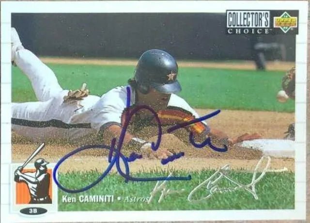 Ken Caminiti Signed 1994 Collector's Choice Silver Signature Baseball Card - Houston Astros