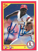 Ken Hill Signed 1990 Score Baseball Card - St Louis Cardinals