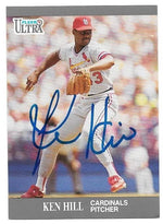 Ken Hill Signed 1991 Fleer Ultra Baseball Card - St Louis Cardinals
