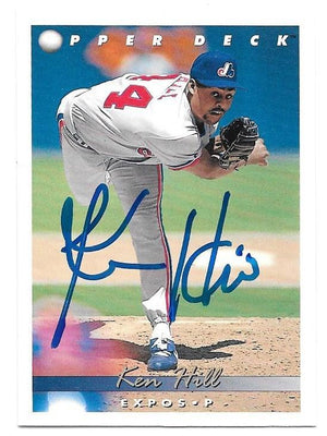 Ken Hill Signed 1993 Upper Deck Baseball Card - Montreal Expos - PastPros