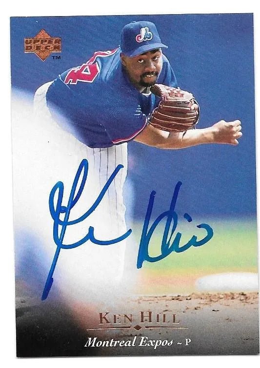 Ken Hill Signed 1995 Upper Deck Baseball Card - Montreal Expos