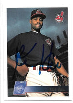 Ken Hill Signed 1996 Topps Baseball Card - Cleveland Indians